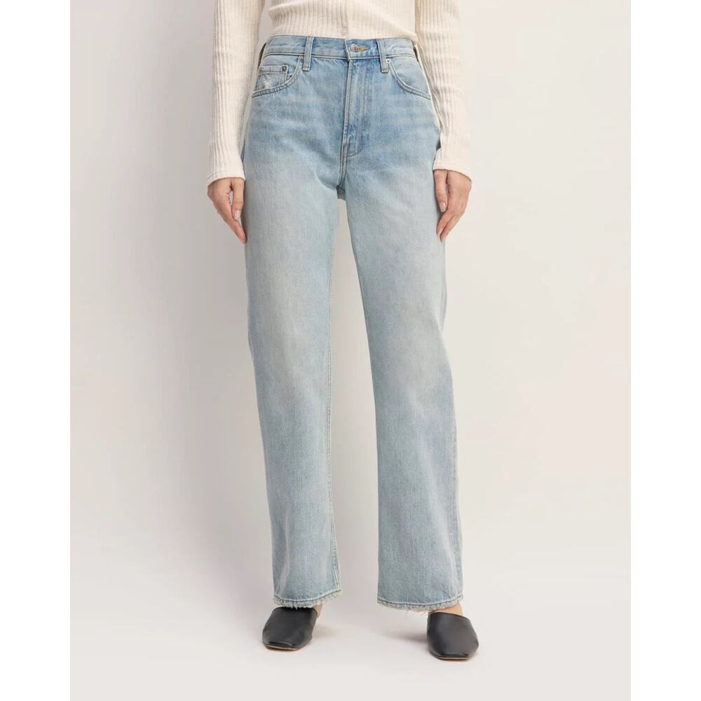 $118 Everlane Cheeky Straight Jean - Light Wash - 25R